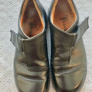 Think! Loafers size 6.5/37. Adjustable velcro/leather strap.